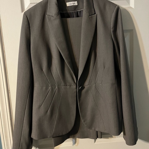 Calvin Klein Jackets & Blazers - Calvin Klein Women's Charcoal pant suit